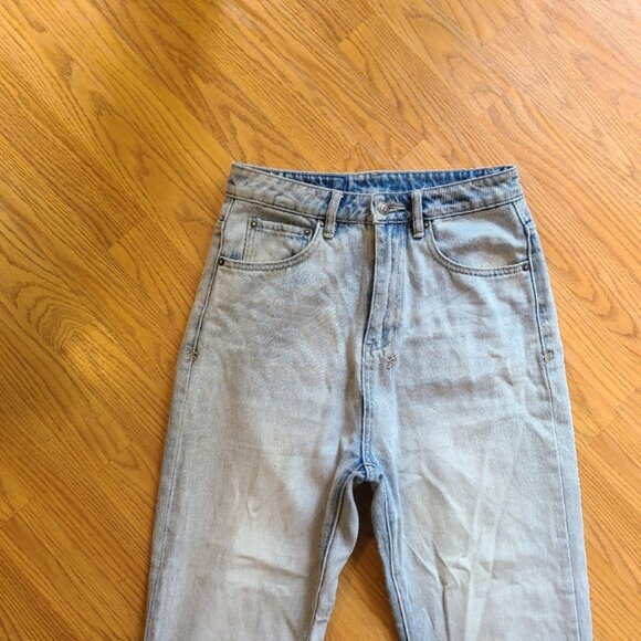 KSUBI CHLO WASTED ETERNAL JEANS ULTRA HIGH RISE RELAXED TAPER RIGID DENIM sz 27 - Picture 3 of 12